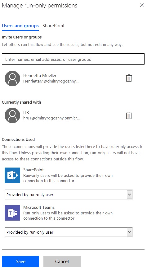 Flow settings overview