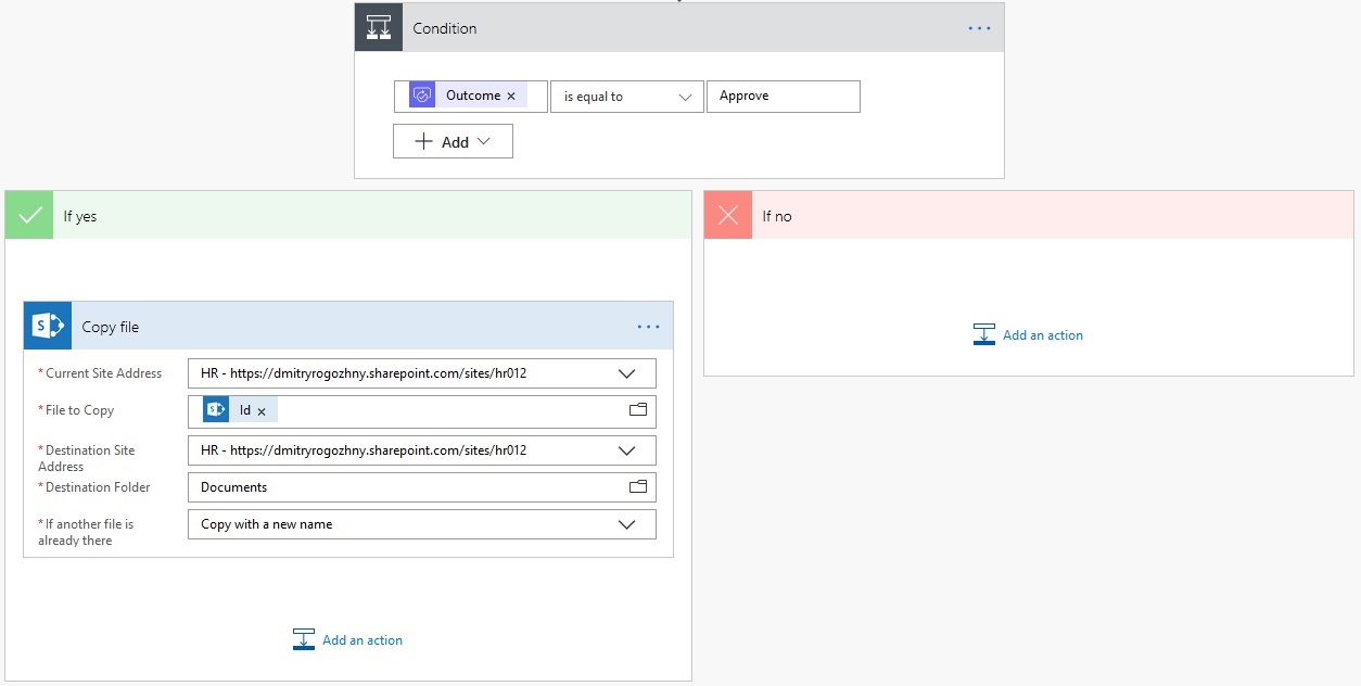 Flow copy file