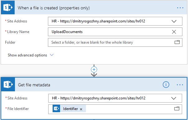 Flow get file details