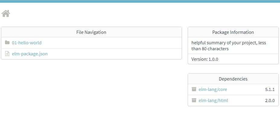 elm-reactor interface